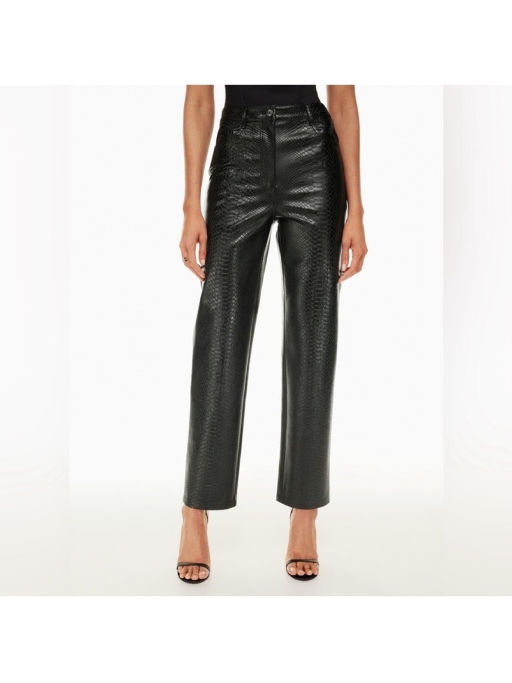 Aritzia Wilfred Vegan Leather Pants | Size 00 | Black